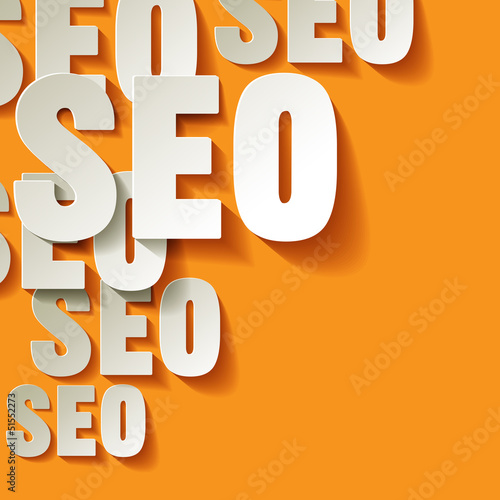 SEO Papier Ecke Hintergrund gelb