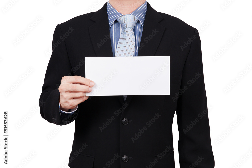 business man portrait isolated on white