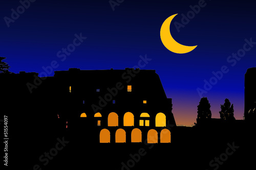Il Colosseo simbolo di Roma – Italia
