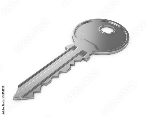 key on a white background