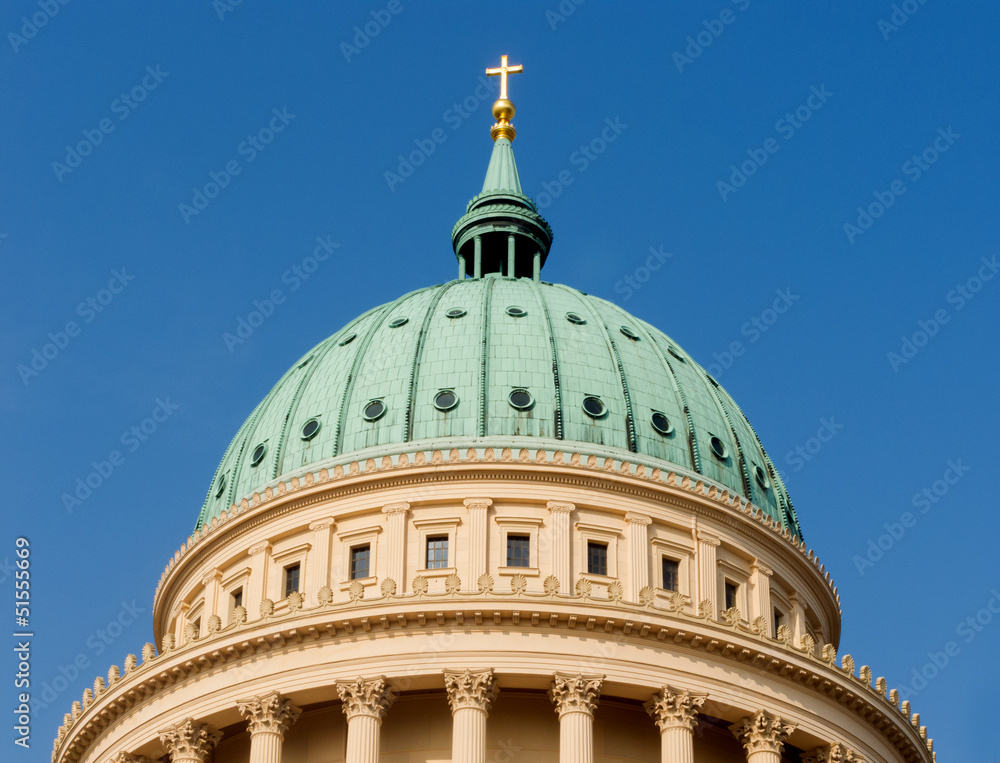 Obraz premium Dome of the Potsdam cathedral detail