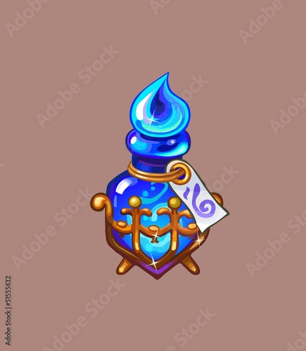 Magic potion icon vector