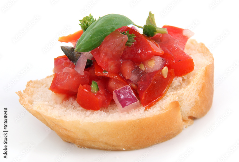 single bruschetta single bruschetta