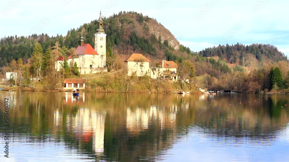 Bled, Slovenia, Europe. Church on the only island in Slovenia. Bled, Slovenia, Europe. Church on the only island in Slovenia.