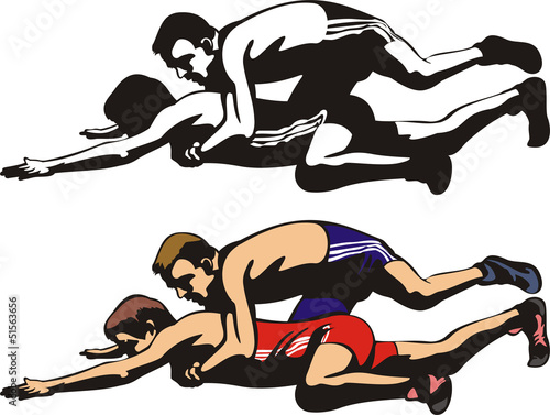 fighting wrestlers