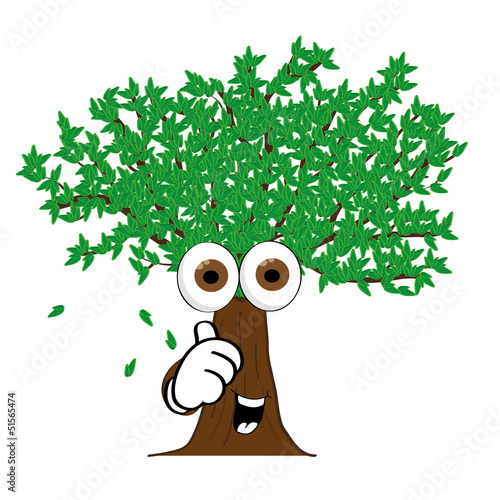 Baum Daumen hoch vektor