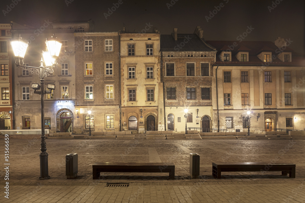 Naklejka premium Krakow: Small Market Squarek near Main Market Square