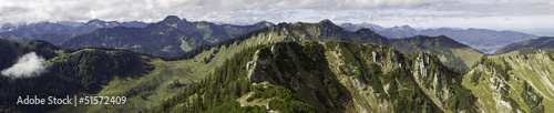 panorama der miesbacher berge