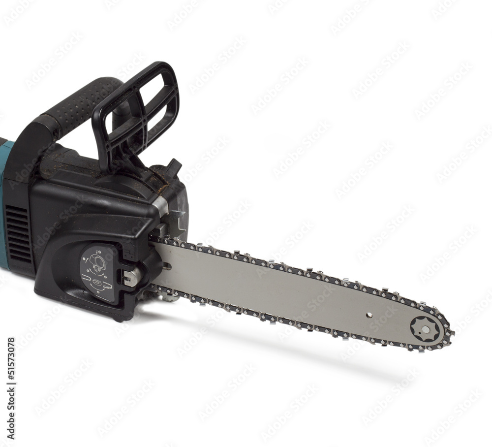 saw on the white background saw on the white background