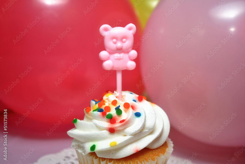 Cupcake for Baby; Pink Cupcake for Baby; Pink