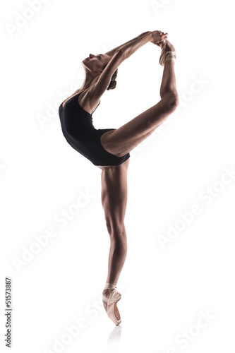 Photo beautiful ballet dancer isolated