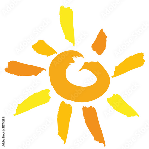 Soleil pinceau