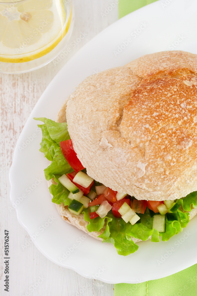 sandwich with vegetables sandwich with vegetables
