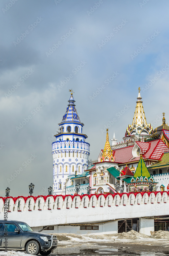 Obraz premium The ancient architecture of the city of Moscow
