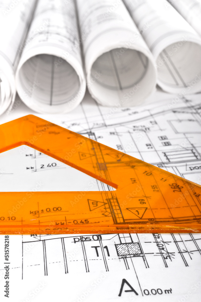 Architectural blueprint technical project drawings Architectural blueprint technical project drawings