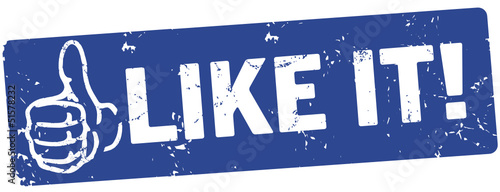 Stempel blau like it