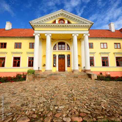 old mansion of former Russian empire.  Durbes castle, Latvia photo