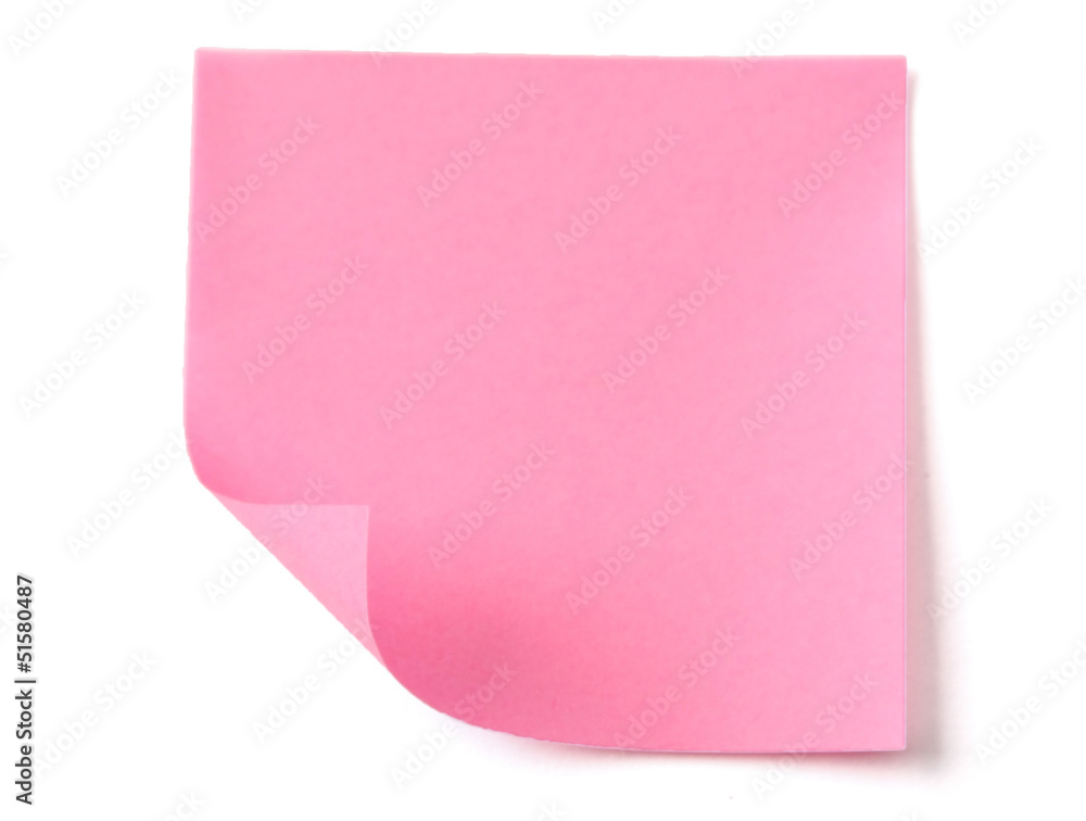 A pink note A pink note