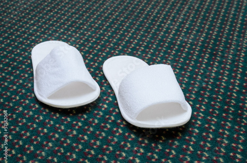 Slippers on the floor