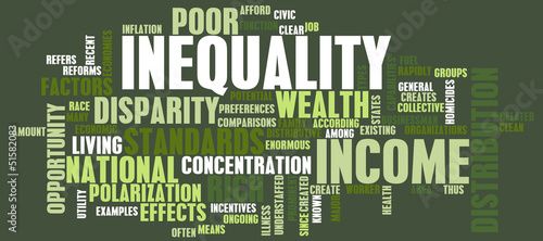Canvas Print Income Inequality