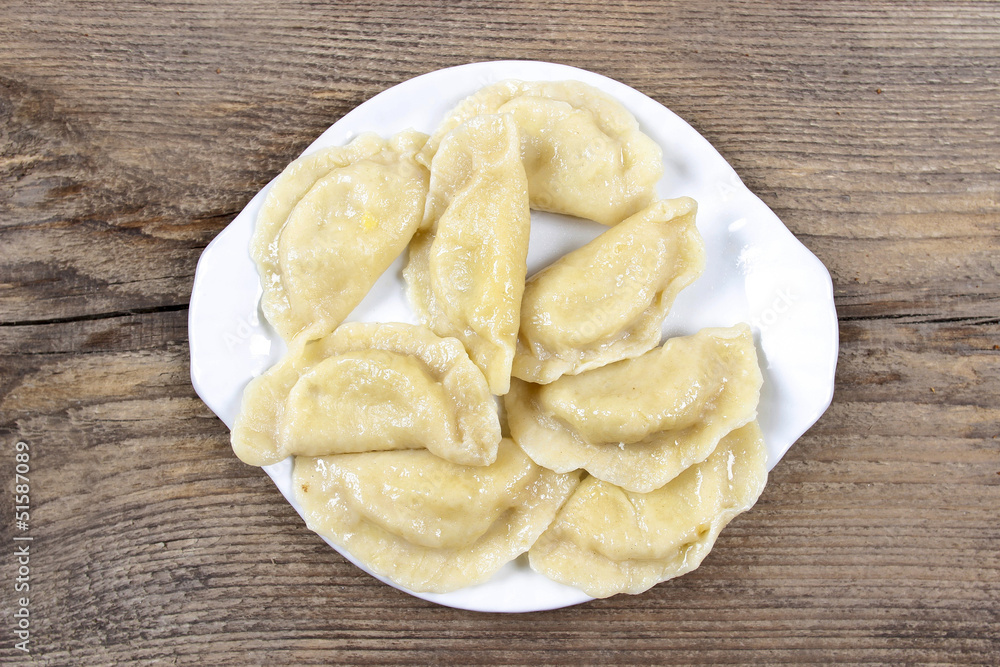 Traditional polish dumplings