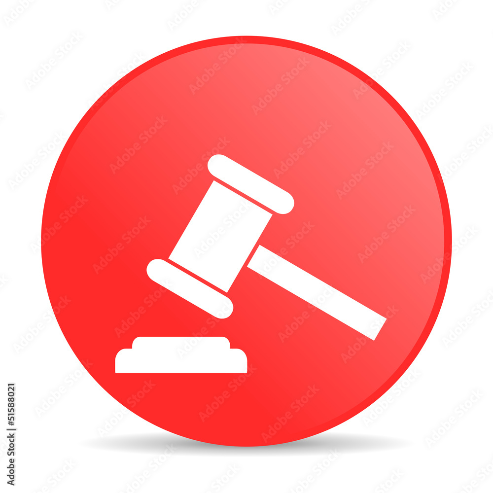 law red circle web glossy icon law red circle web glossy icon