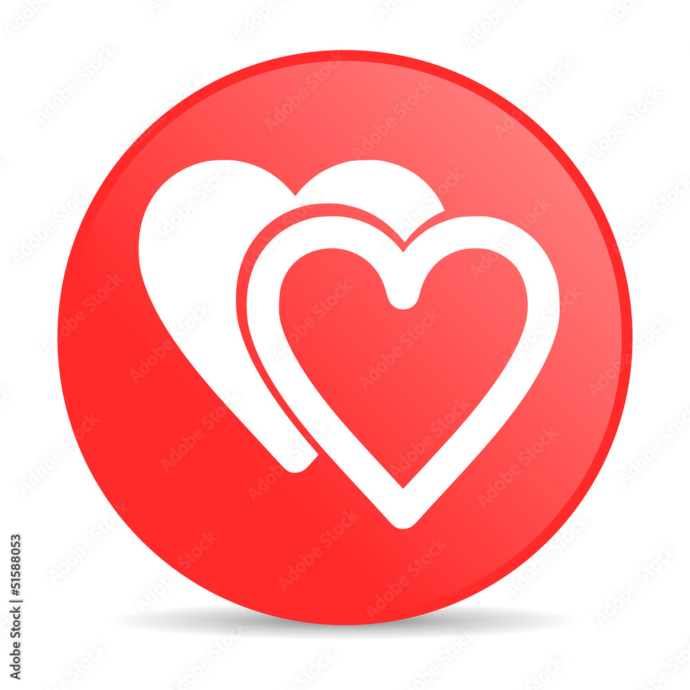 love red circle web glossy icon love red circle web glossy icon