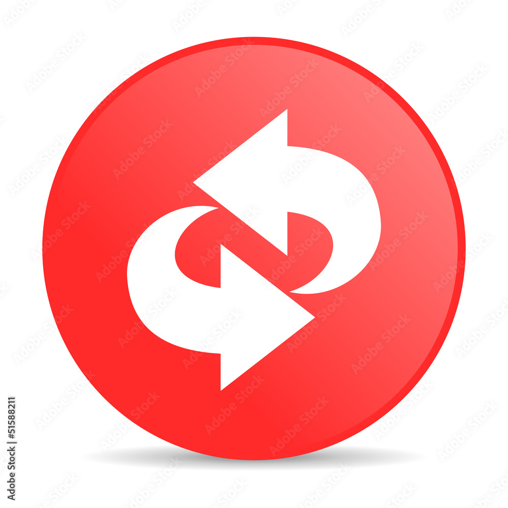 rotate red circle web glossy icon rotate red circle web glossy icon