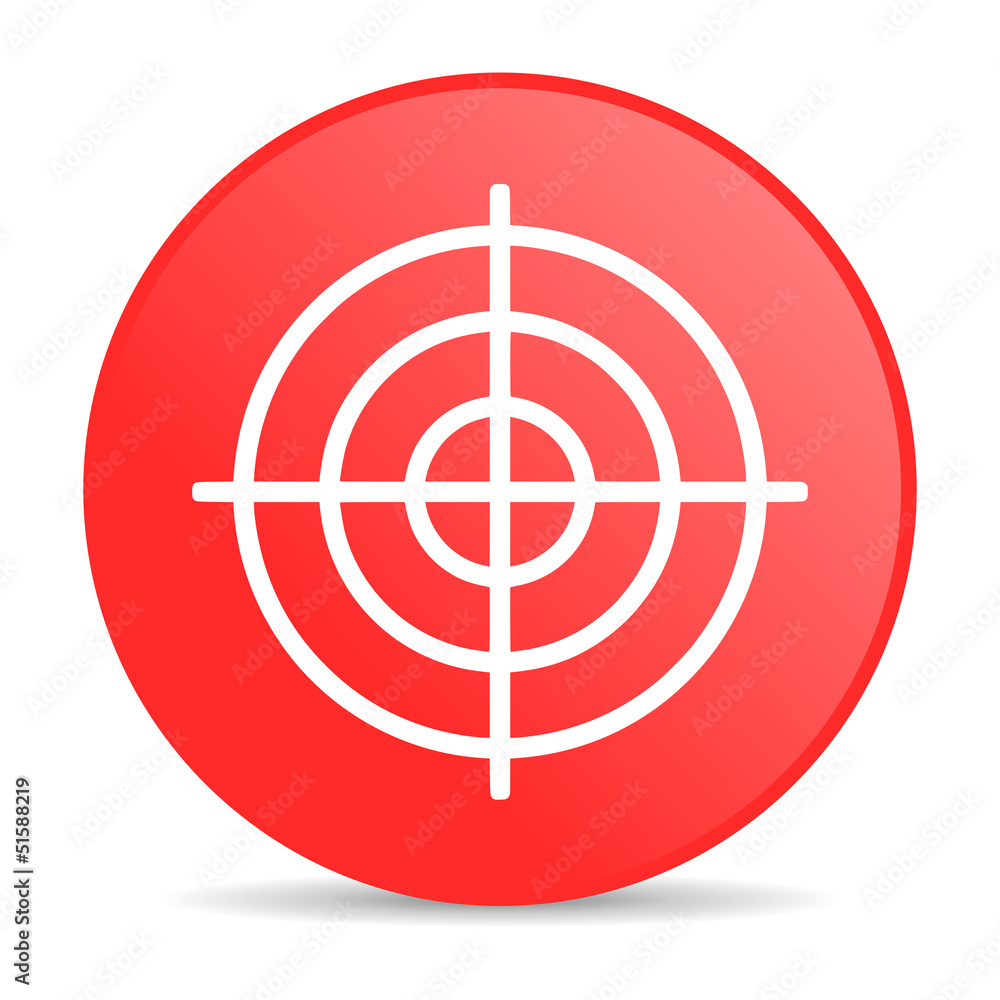 target red circle web glossy icon target red circle web glossy icon