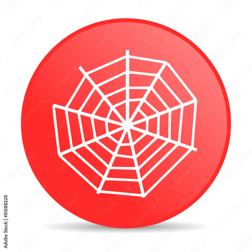 spider web red circle web glossy icon spider web red circle web glossy icon