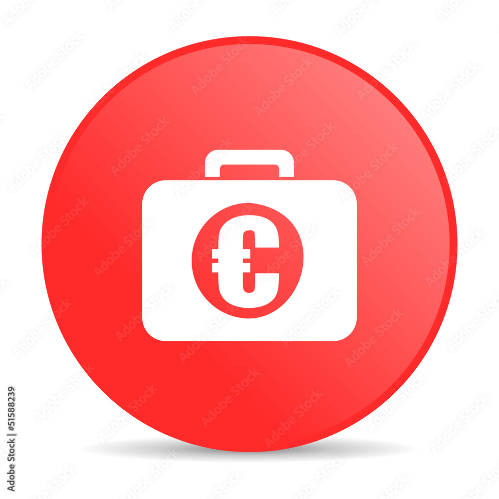 financial red circle web glossy icon financial red circle web glossy icon