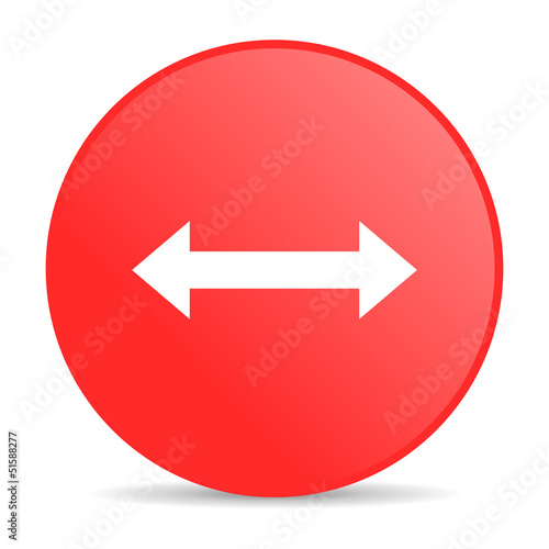 Free Download arrows red circle web glossy icon - GFXLoad