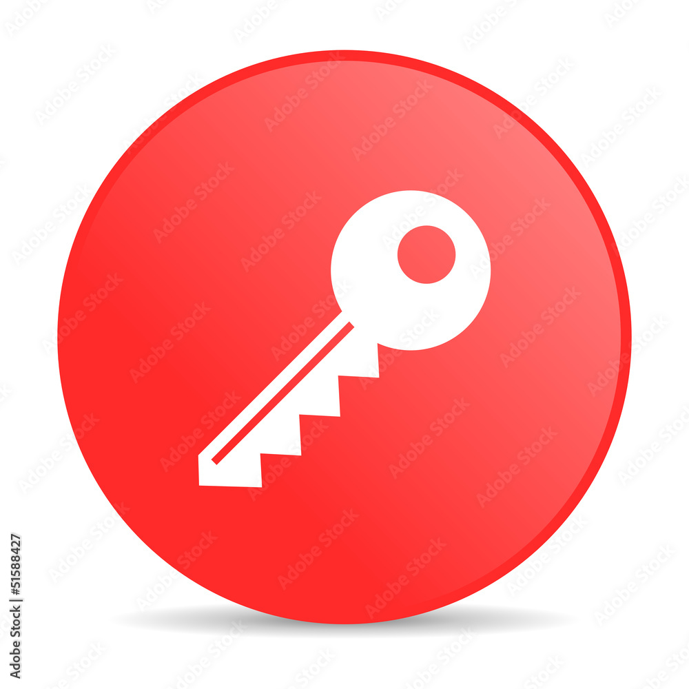 key red circle web glossy icon key red circle web glossy icon