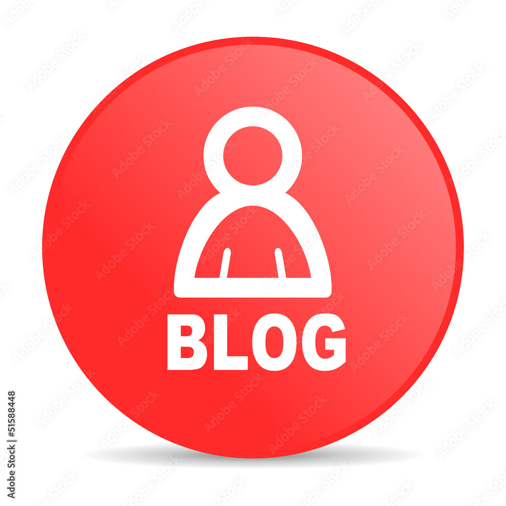 blog red circle web glossy icon blog red circle web glossy icon