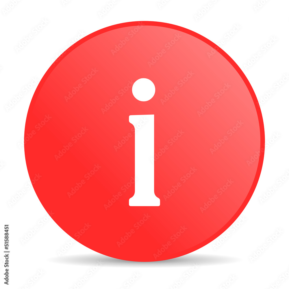 information red circle web glossy icon information red circle web glossy icon