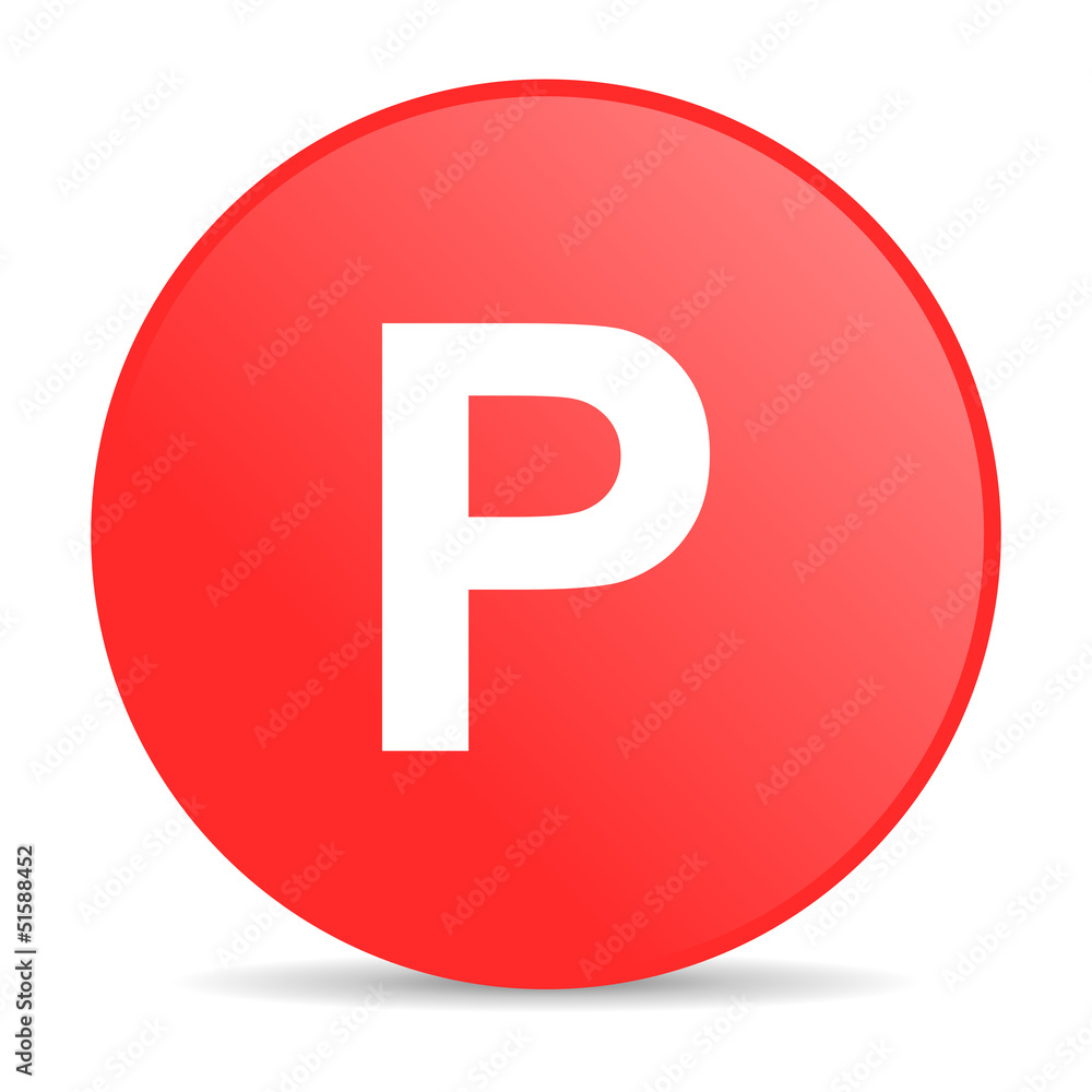 park red circle web glossy icon park red circle web glossy icon
