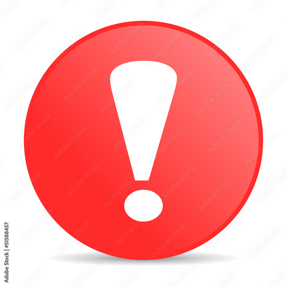 exclamation sign red circle web glossy icon exclamation sign red circle web glossy icon