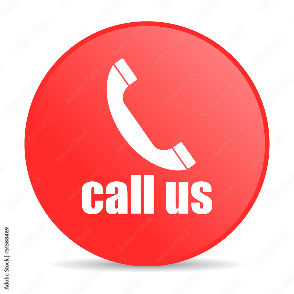 call us red circle web glossy icon call us red circle web glossy icon