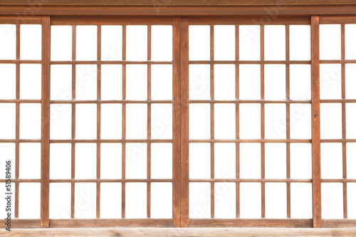 texture of Japanese sliding paper door Shoji