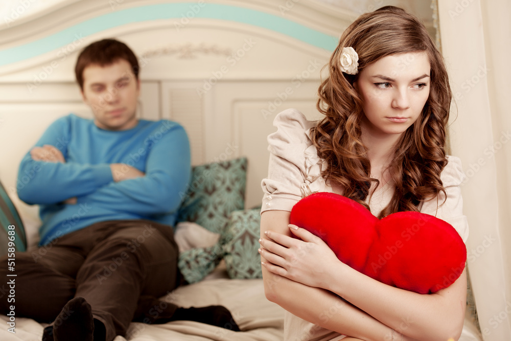 Two lovers quarrel at home Two lovers quarrel at home