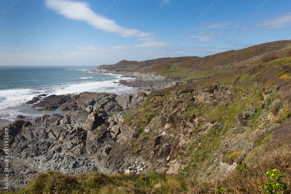 Coast path Woolacombe Devon UK Coast path Woolacombe Devon UK