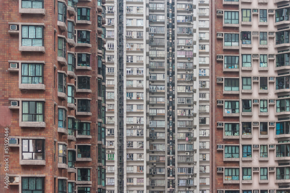 packed tower blocks in Hong Kong