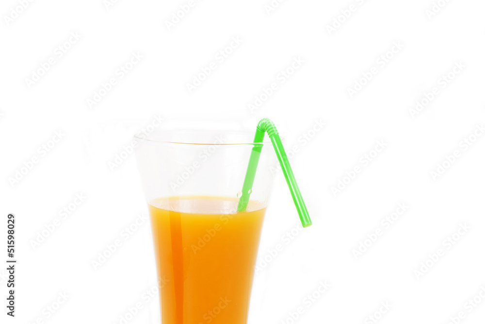 Glass of orange juice and orange and kiw Glass of orange juice and orange and kiw