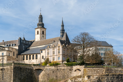 View of St. Michael's Church in Luxembourg city