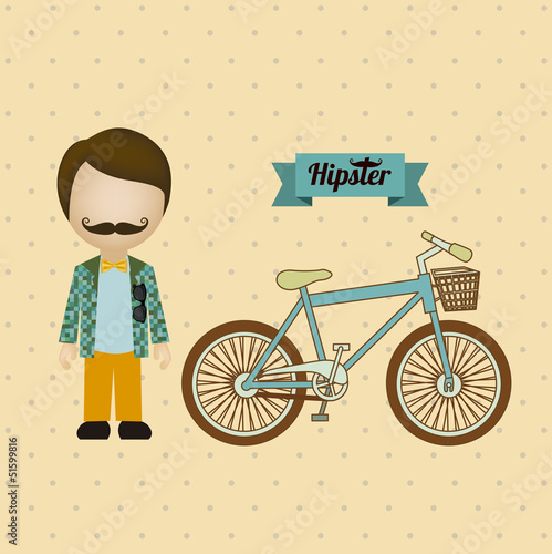 hipster illustration