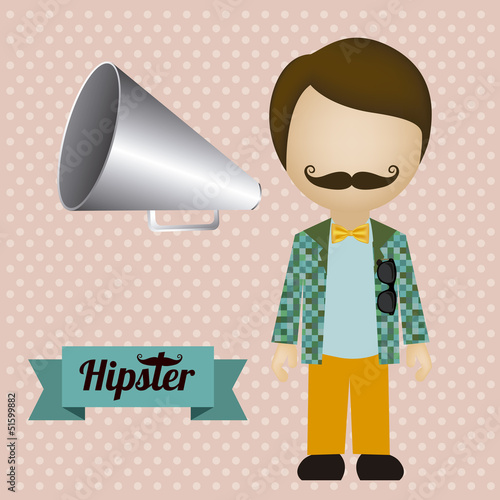 hipster illustration