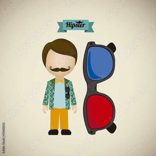 hipster illustration