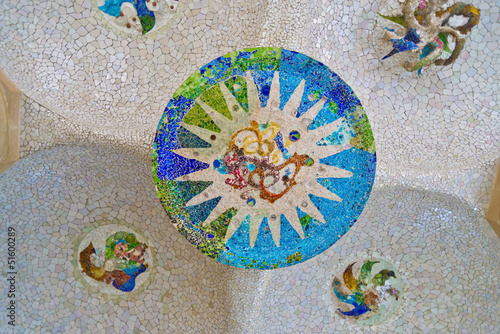 Parc Guell Tile by Gaudi Design Barcelona