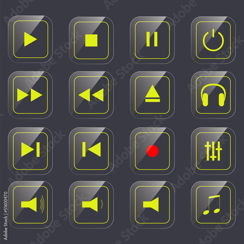 gloss media buttons