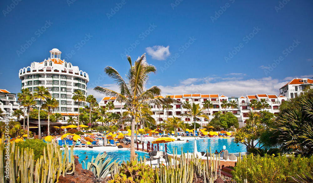Resort  in Costa Adeje in Tenerife, Spain.